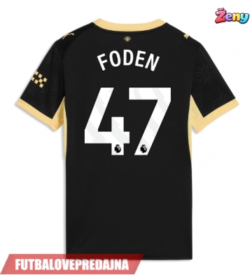 Lacne Ženy Futbalové dres Manchester City Phil Foden #47 2026-27 Krátky Rukáv - Preč